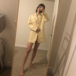 Oversized Yellow Blazer